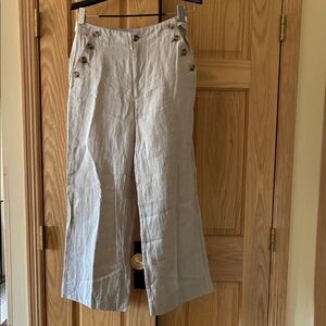 Sundance Cream Wide-Leg Pants